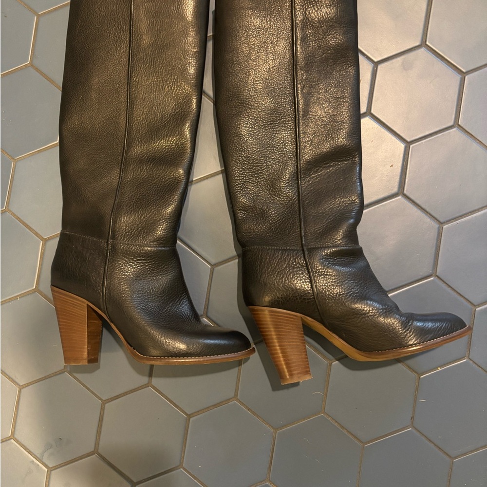 Madewell Black Over the Knee Boots